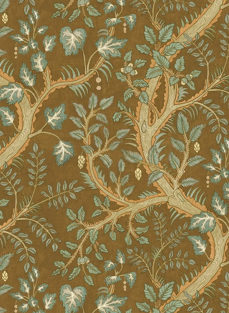 Josephine Munsey Carta da parati Hedgerow - Brown