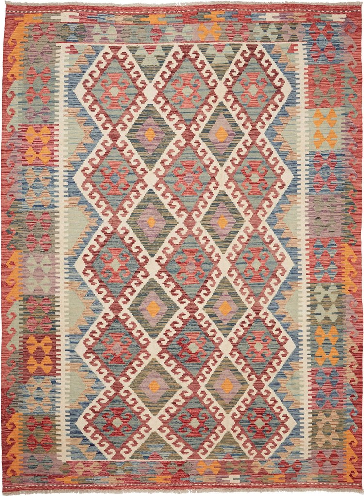 Kilim Tappeto 240x180 (Pakistan) Tessuto A Mano