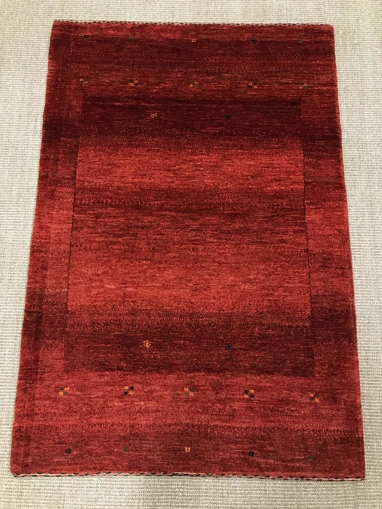 Loribaft Tappeto 120x80 Rosso (Iran) Annodato A Mano