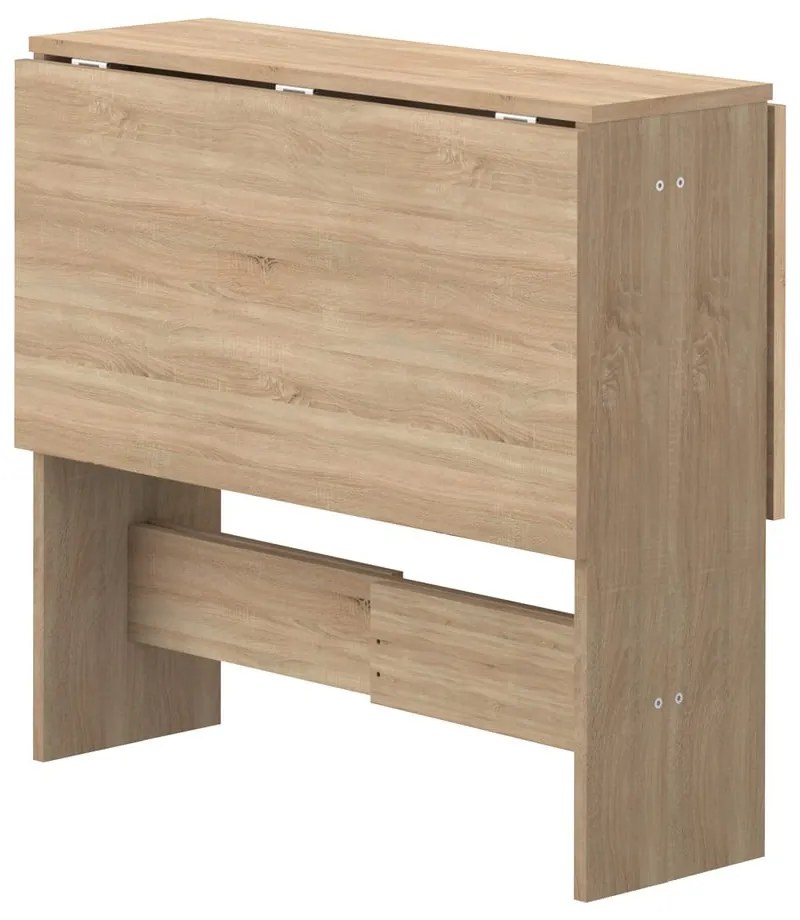 Tavolo da pranzo pieghevole in rovere 76x28 cm Papillon - TemaHome