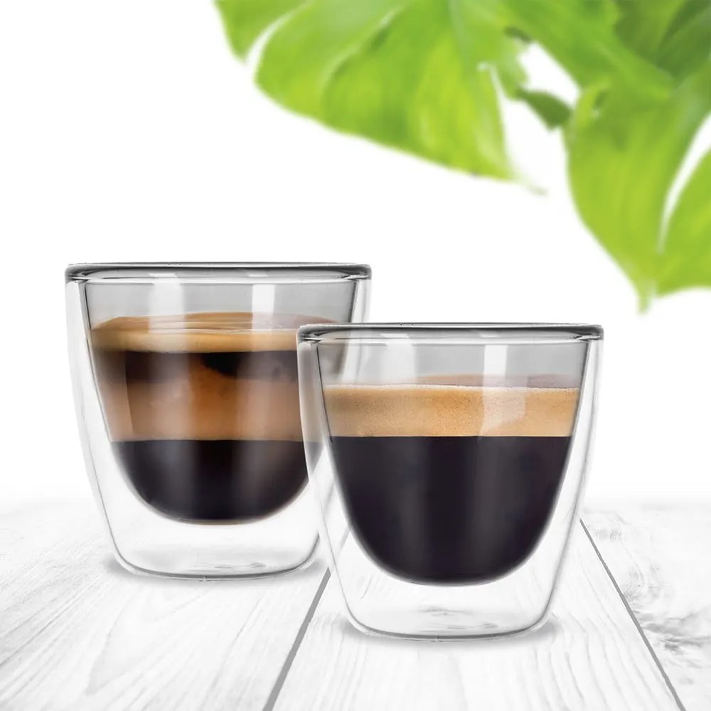Set di 2 tazzine da espresso in vetro 110 ml - Orion