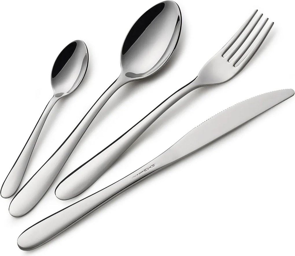 Servizio Set di Posate 24 pezzi in Acciaio Inox Eme Segno...