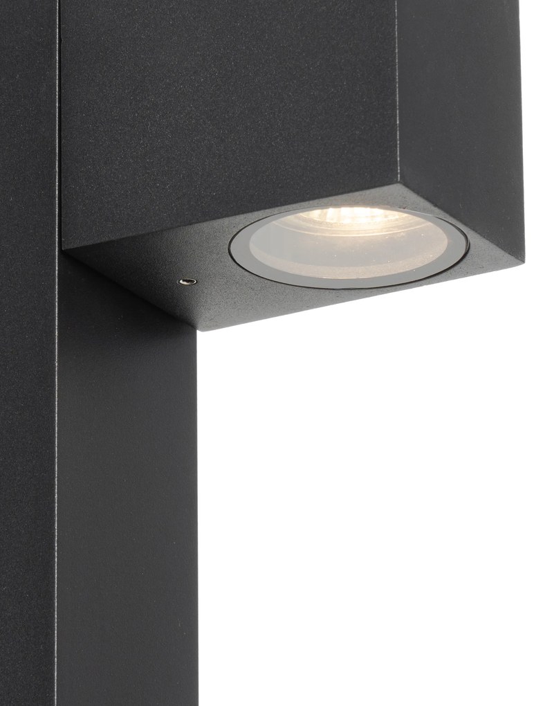 Lampada da terra da esterno industriale nera 65 cm IP44 - Baleno