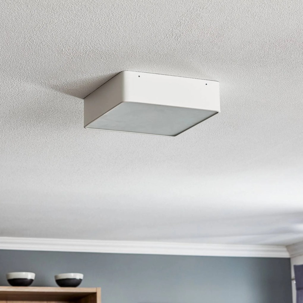 Plafoniera soffitto Oro Argon, dimmerabile, Bianco / Opale, Soggiorno / Sala da pranzo, Metallo, Moderno, Plafoniera