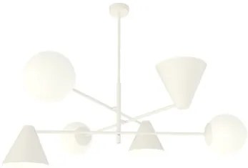 Lampadario a sospensione HERMES 6 White