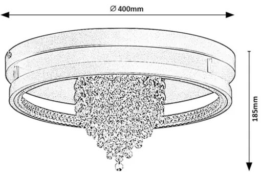 Rabalux 71353 - Plafoniera LED MARIBELL 30W/230V 3000/3500/4000K Ø 40 cm