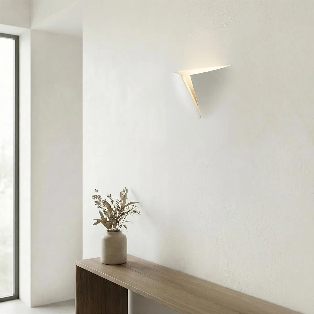 Applique da Incasso 2xG9 FOLD Apertura Centrale in Gesso