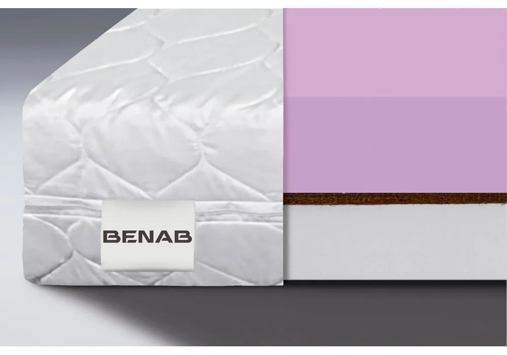 Materasso per bambini bifacciale in schiuma dura/media 120x200 cm Coco Dreamer - BENAB