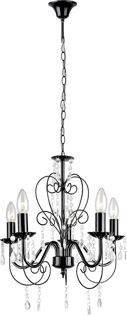 Lampada da soffitto EBT010-5CP BLACK