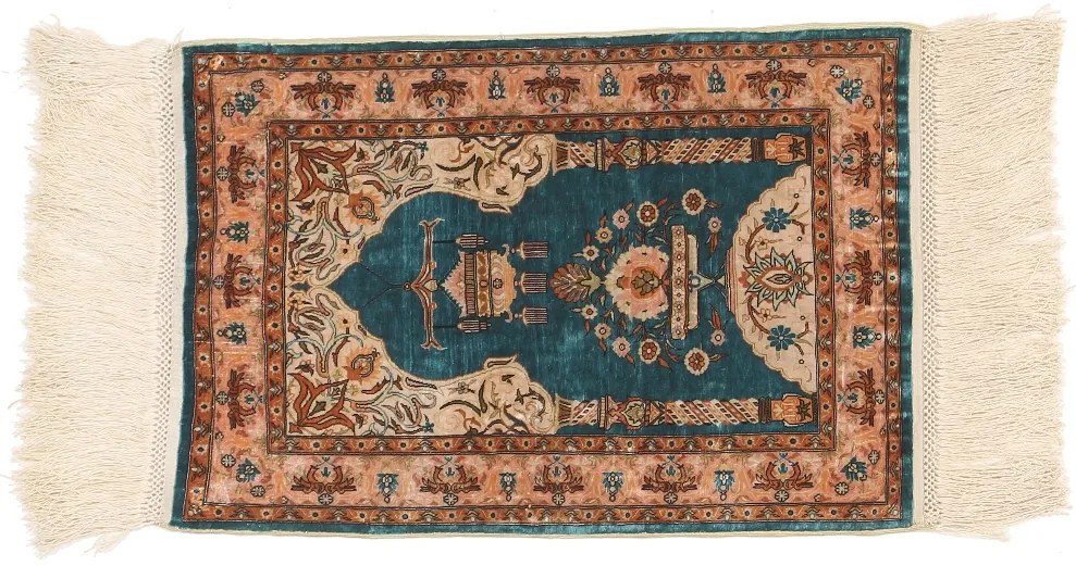 Hereke Tappeto orientale 30 x 40 Rosa (Tacchino) Annodato A Mano