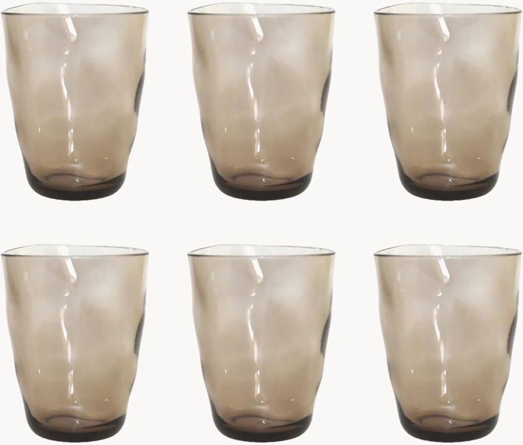 Set di 6 bicchieri Wavy