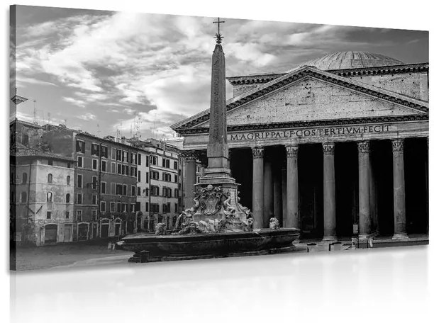 Quadro su tela – Basilica romana in bianco e nero