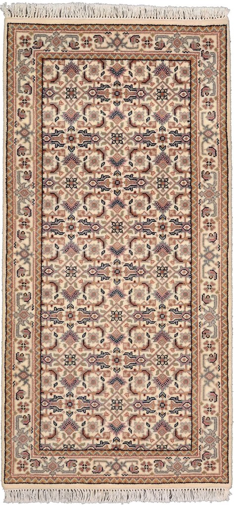 Bidjar Tappeto orientale 140 x 70 Beige (Indian) Annodato A Mano