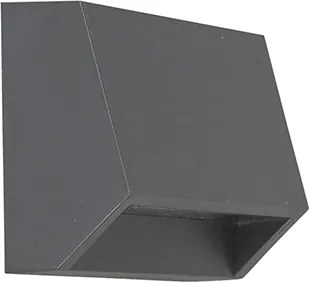 Lampada da parete per esterni moderna grigio scuro con LED IP54 - Sandstone 1