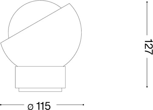 Ideal Lux - Lampada da tavolo LED BLOOM 1xG9/3W/230V nera