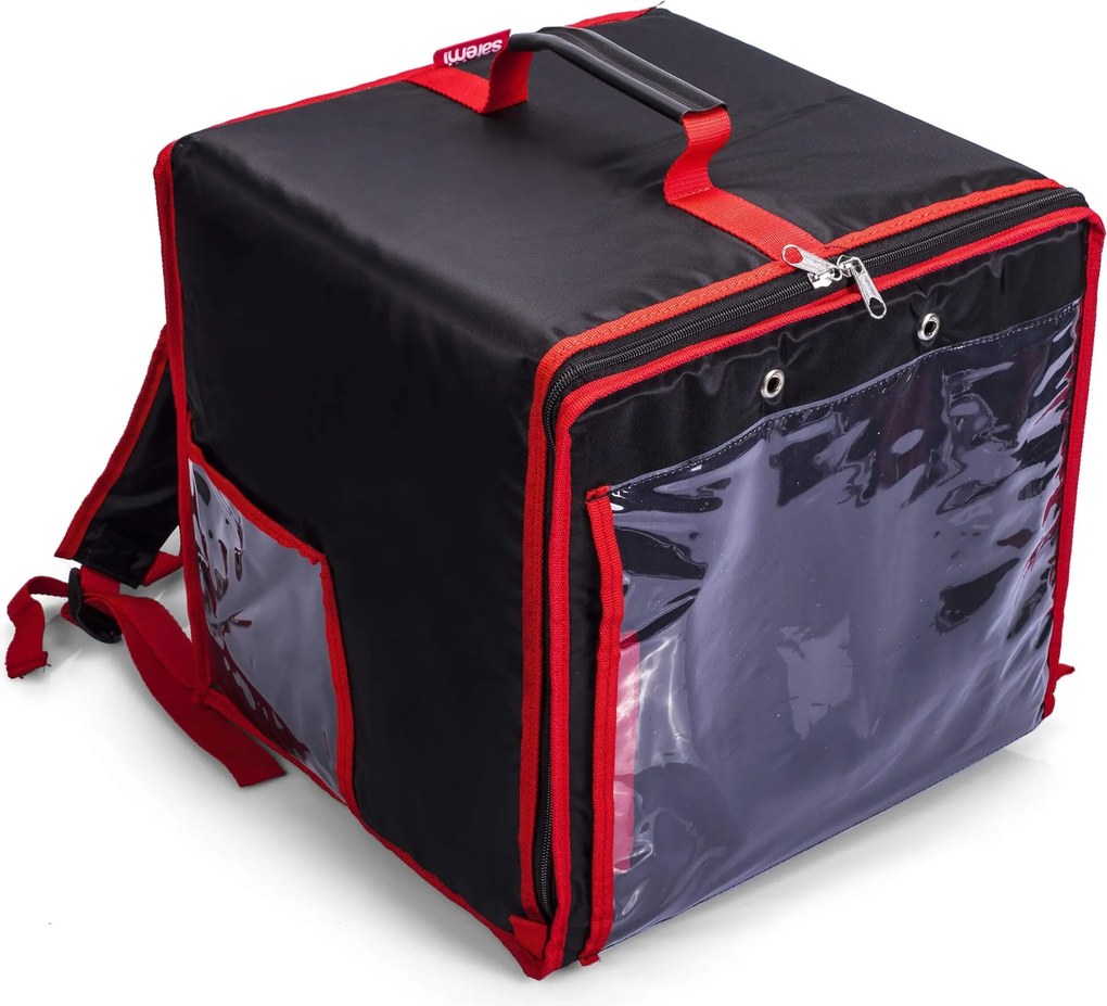 Zaino Borsa Termica Porta Pizze da asporto 10 Cartoni Safemi Fast 10 Nero...