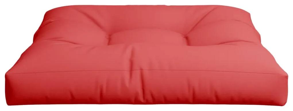 Cuscino per Pallet Rosso 80x80x12 cm in Tessuto