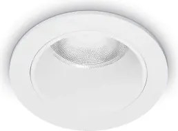 Quark faretto da incasso led cob 9 w 25° 950 lm 3000 k d.4,9cm bianco