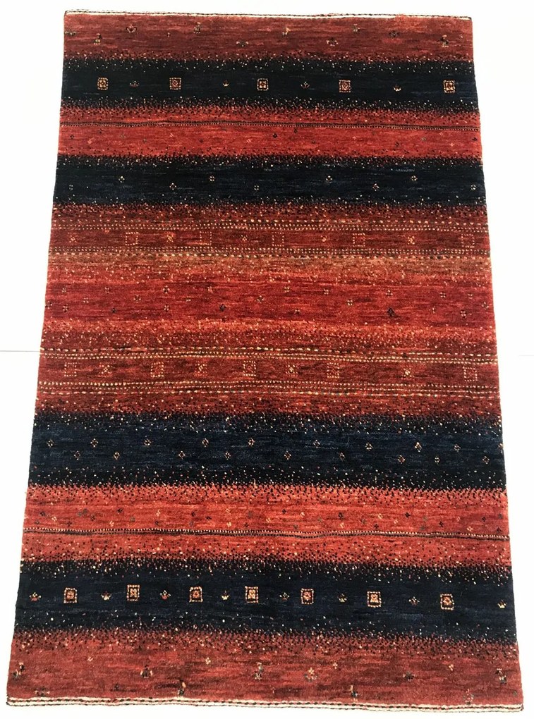 Loribaft Tappeto 80x120 Rosso (Iran) Annodato A Mano