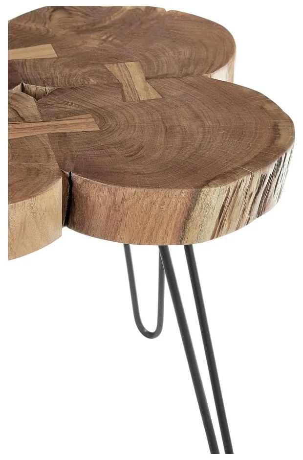 Tavolino con piano in acacia 50x50 cm Nandri - Premier Housewares