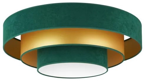 Duolla - Plafoniera LED LUNETA LED/26W/230V diametro 60 cm 4000K verde/oro