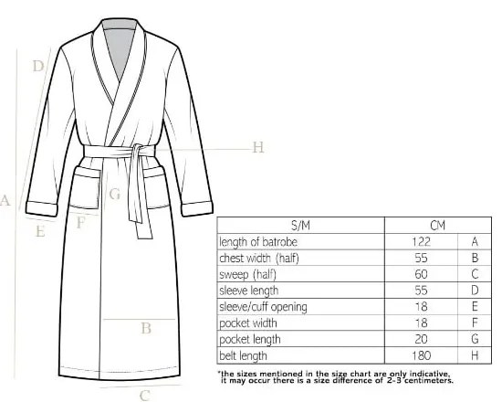 Accappatoio grigio in felpa , S/M Cozy - Tiseco Home Studio