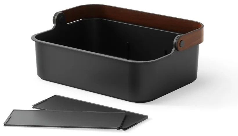 Organizer da bagno nero in plastica riciclata Bellwood - Umbra