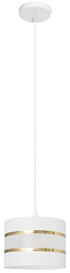 Lampadario a sospensione con filo HELEN 1xE27/15W/230V diametro 20 cm bianco/oro