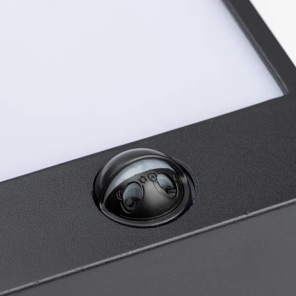 Brilagi-LED Lampada da parete esterna con sensore TERNI LED/12W/230V nera IP44