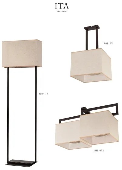 Jupiter 1511 - IT P - Lampada da terra ITA 2xE27/60W