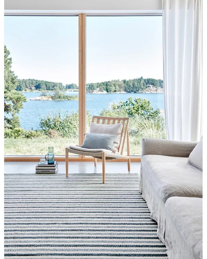 Tappeto da interno/esterno verde/color crema 70x120 cm Teo Sage – Pappelina