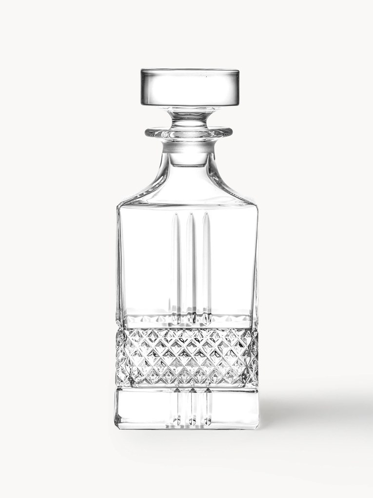 Decanter in cristallo con motivo in rilievo Calicavino, 850 ml