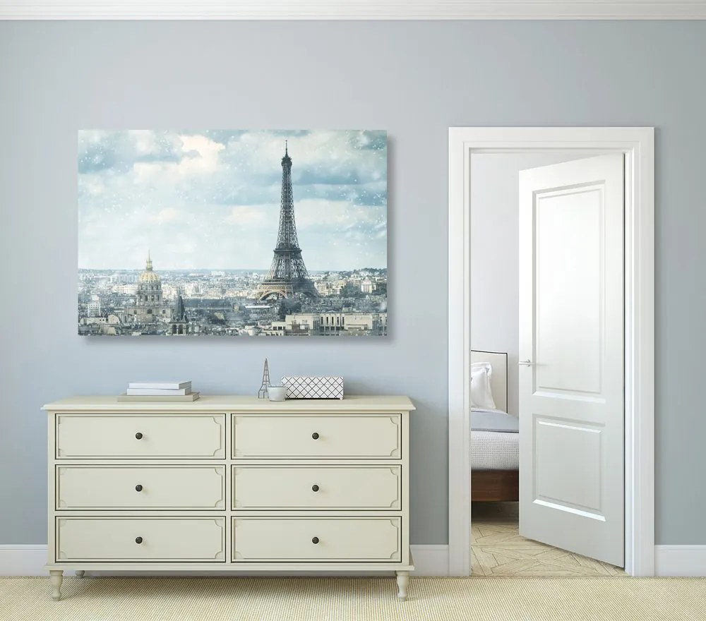 Quadro su tela – Parigi in inverno