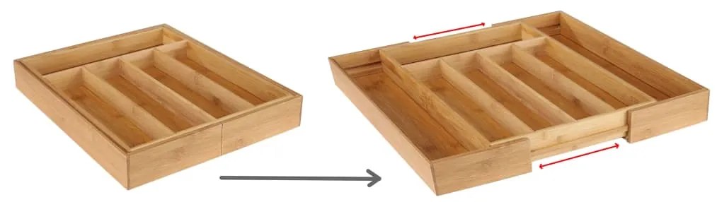 Portaposate İn Bambù Estensibile /