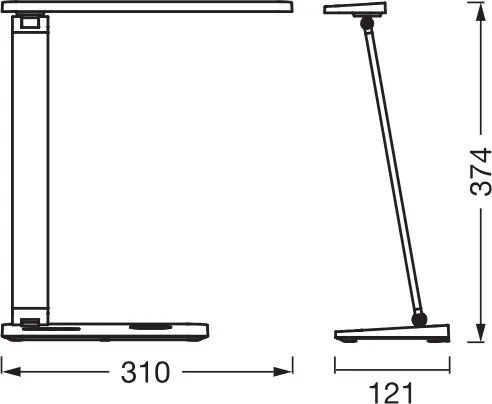 Osram - Lampada da scrivania LED dimmerabile OFFICE LINE LED/17W/230V nera