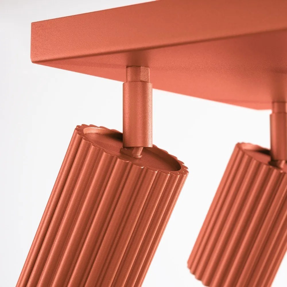 Faretto color mattone 25x25 cm Gleam – Sollux