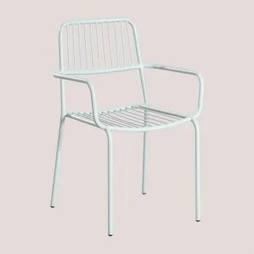 Confezione da 2 sedie da giardino impilabili con braccioli Elton - Sklum