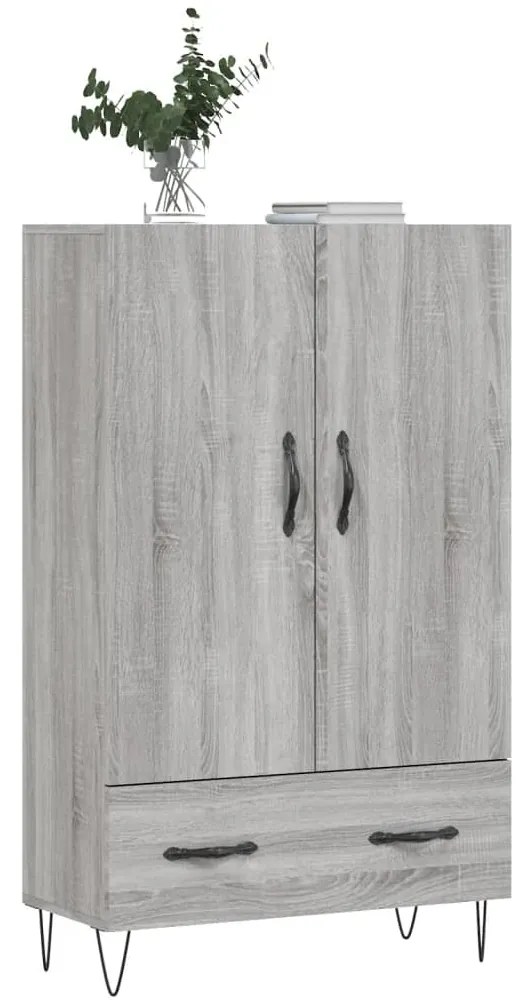 Credenza grigio sonoma 69,5x31x115 cm in legno multistrato