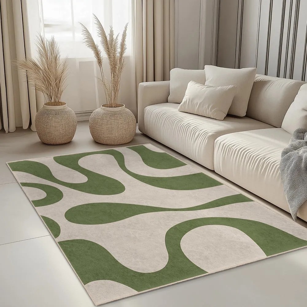 Passatoia verde lavabile 80x200 cm Matcha Latte – Mila Home