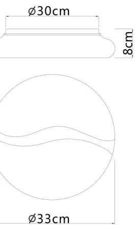 Globo 41790-18 - Lampada LED da soffitto LETICIA LED/24W/230V Ø 33 cm