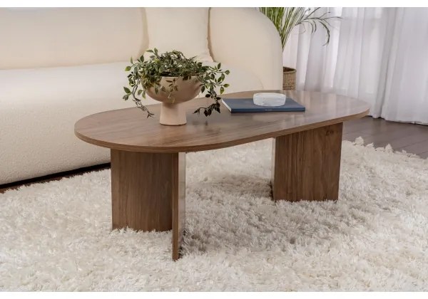 Tavolino da salotto NEL in noce