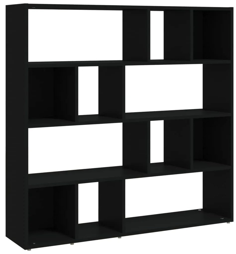 Libreria/Divisorio Nero 105x24x102 cm