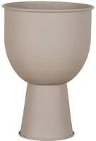 Vaso per Piante Amalfi, Beige, Metallo, 19x19x27 cm, EPIKASA