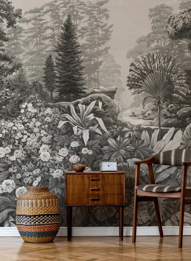 Isidore Leroy Carta da parati panoramica Firone Grisaille - Panel B