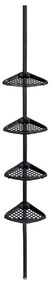 Mensola telescopica angolare nera per il bagno Opal - Allstar