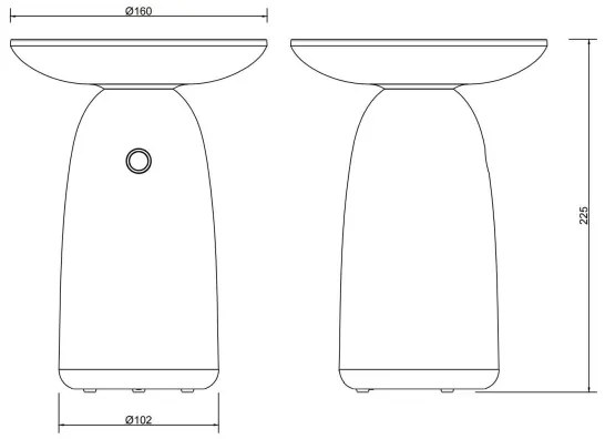 Globo 36625G - Lampada solare touch LED Dimmerabile LED/10W/3,7V IP54 verde