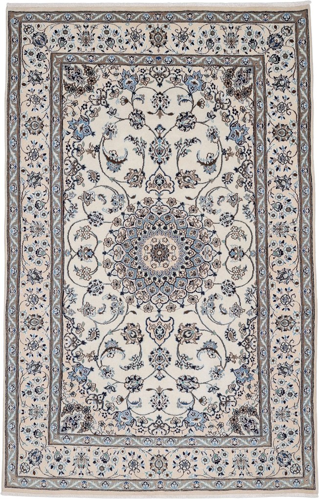 Nain Tappeto 190 x 300 (Iran) Annodato A Mano