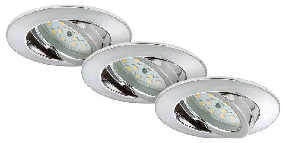 Briloner 7209-038 - SET 3x Lampada LED da incasso per bagni LED/5W/230V IP23