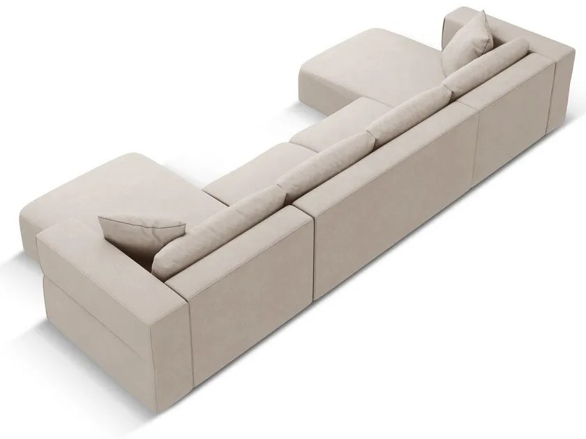 Divano angolare a U beige Esther - Milo Casa
