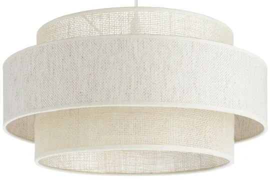 Lampada a sospensione BOHO con cavo 1xE27/60W/230V Ø 40 cm crema/iuta